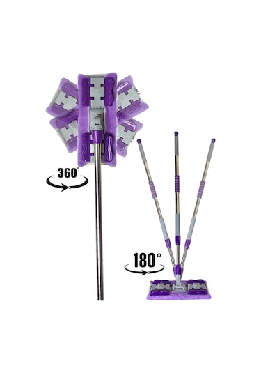 Sihirli Teleskopik Mop + 1 Adet Yedek Bez