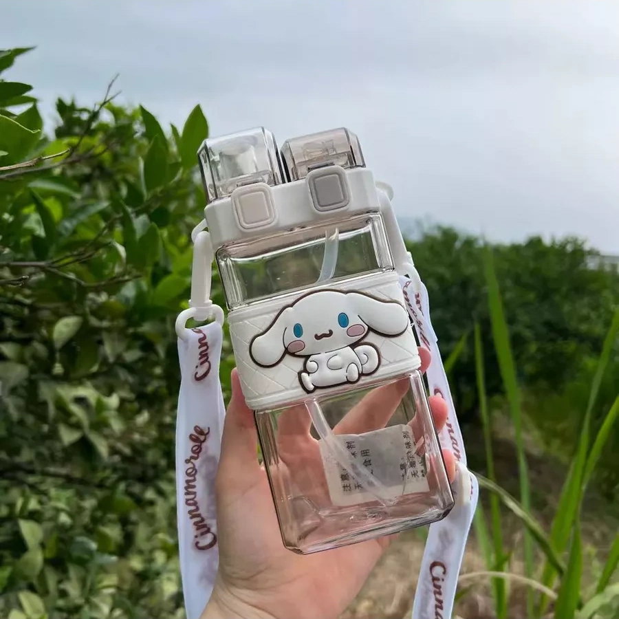 Yakımodo Çocuklar İçin Pipetli Sinamorol Okul Su Matarası 196816719 Beyaz