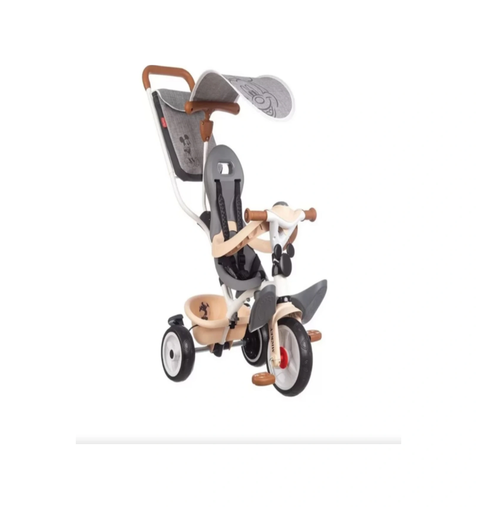 Toys Smb-7600741402 Mickey Baby Üç Tekerlekli 3 İn 1 Şık Görünümlü Bebek Arabası