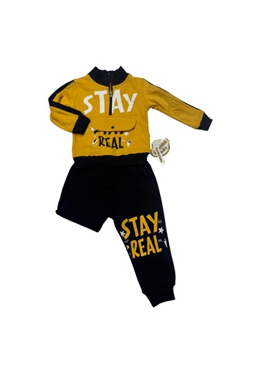 2iplik Takım Baskılı Sarı