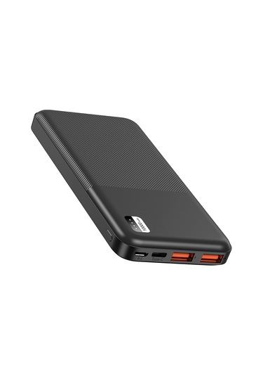 Led Göstergeli 10000 Mah Hızlı Şarj Powerbank, Pd 22.5w, Çift Usb, Çok Portlu, Güvenlik Korumalı Siyah