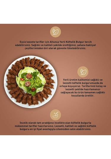 Altunsa Köftelik Bulgur Yerli 900 G x 2 Adet