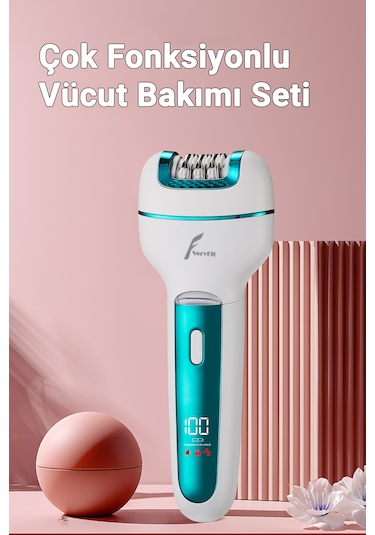 3 İn 1 Elektrikli Epilatör Tıraş Makinesi Bacak Koltukaltı Epilas