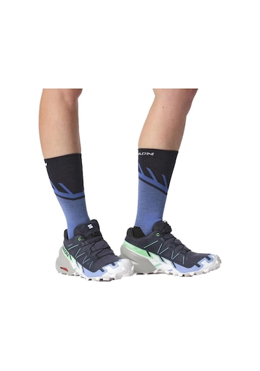 Salomon 474659 Speedcross 6 Gtx W Carbon/provence/white Kadın Outdoor Ayakkabı 001