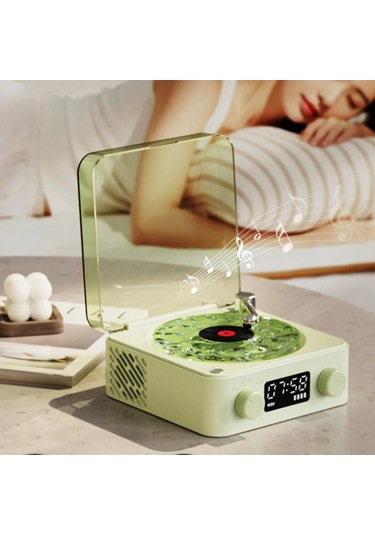 Mini Retro Beyaz Gürültü Bluetooth Hoparlör Taşınabilir Vintage