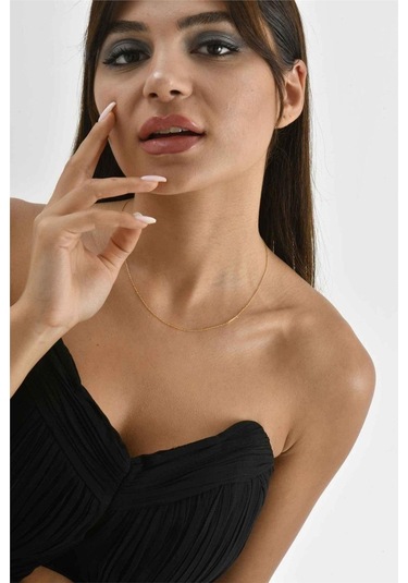 Minamis Silver 925 Ayar Gümüş I Harfi Kadın Köprücük Kolye-2295