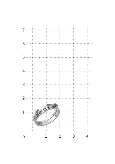 Serebranyj Dom 925 Ayar Gümüş "kurtar Ve Koru" Doğrudan Dini Yüzük 254626334 Gümüş