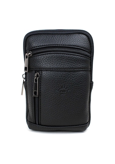 Erkek Çanta Omuz Askılı Çanta Postacı Erkek Omuz Çantası Siyah