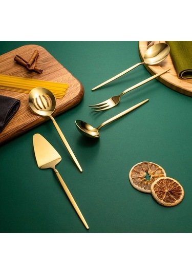 Fecra Pure 5 Parça Servis Seti Gold