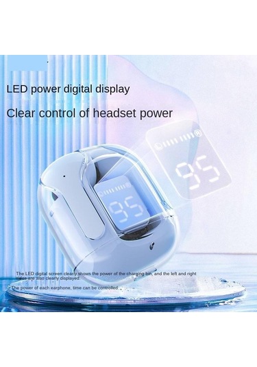 Queed Şeffaf Uzay Kapsülü Bluetooth 5.3 Kulaklık