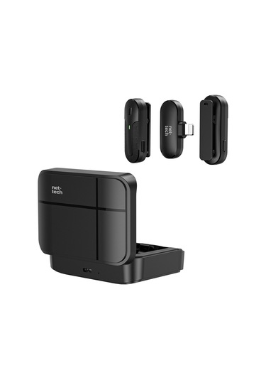 Nettech Nt-0t09 Lightning Duo Wireless Mini Kablosuz Yaka Mikrofonu