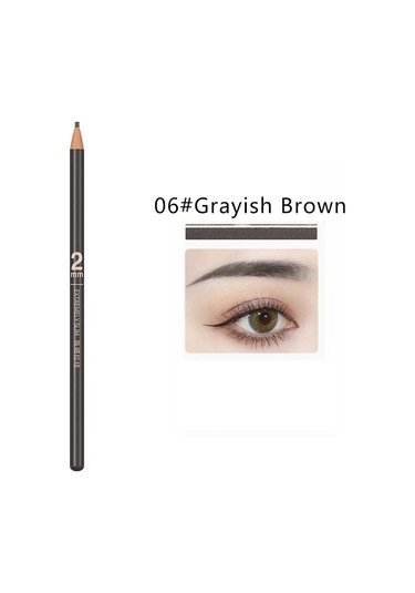 1 Adet Kaş Kalemi Dövme Su Geçirmez Göz Kaş Kalemi Tonu Makyaj Kozmetik 6 Renk 06 0