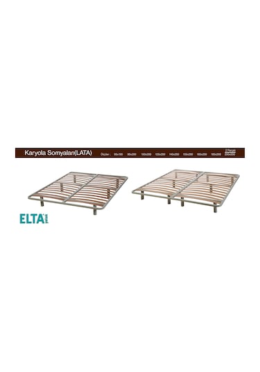 Eltayatak Latalı Karyola Somya