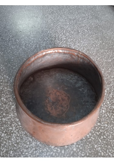 Eski Bakır Kazan Agız Çapı 21 CM  Derinlik 28 CM