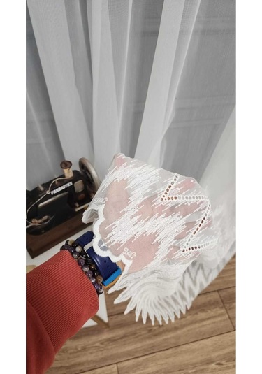 Tül Perde Farbateks Dikim Etek Geniş Ritim Model Desenli 3kat Kırışmaz Ütü Istemez Keten Tül Perde Ritim