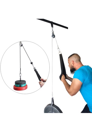 Homyl 2.3m Fitness Dıy Kasnak Kablo Sistemi Önkol El Gücü