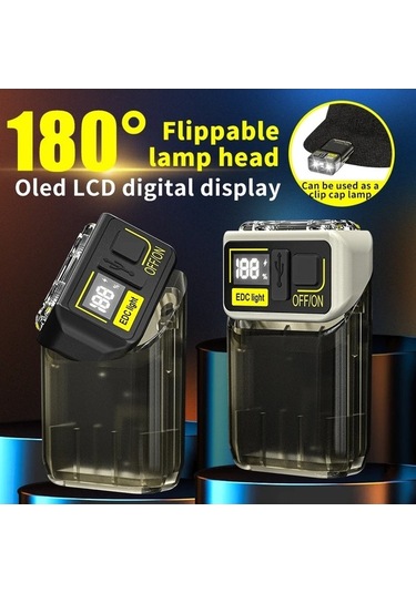 Maoyaya Yüksek Parlaklık Edc El Feneri 90 Derece Dönebilir Mini Fener 6 Modelli