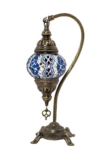 Dekoratif Osmanlı Lambası Desenli Masa Lambası Dekoratif Abajur