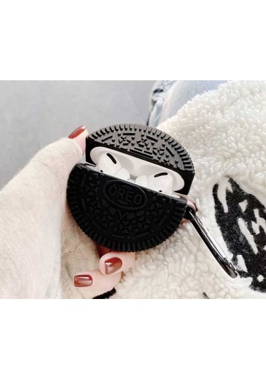 İphone 1/2. Nesil Uyumlu Koruyucu Bluetooth Kulaklık Kılıfı Figürlü Yuvarlak Airpods 1/2. Nesil