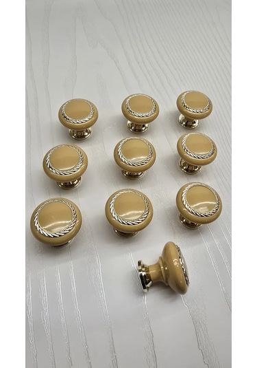 F Furnitura Mobilya Düğmesi 10 Adet 381082687 Kızılağaç