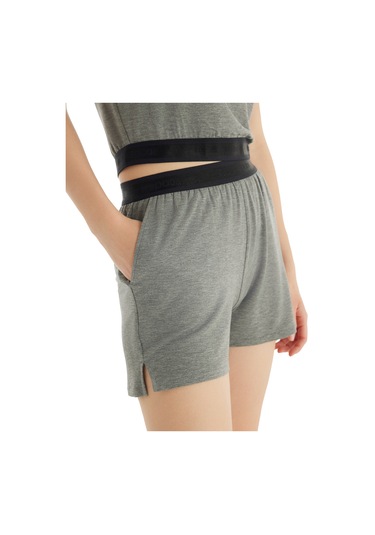 Blackspade Kadın Şort 51819 - Antrasit Melanj Antrasit Melanj