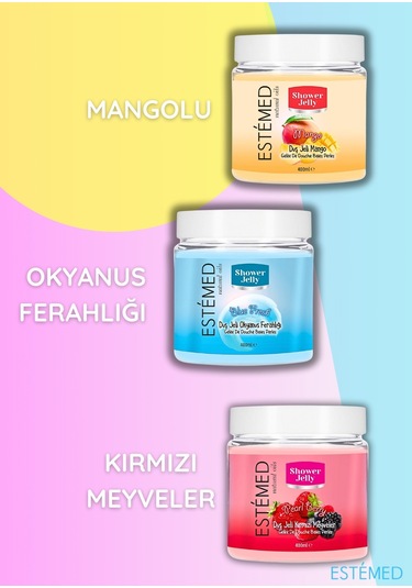 Estemed Duş Jölesi & Shower Jelly Pearl Berry 400ml Meyve