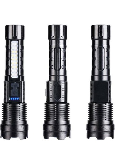 Suntek Meşale Kamp Meşalesi Pratik Projektör Led El Feneri 1200mah Çok Renkli