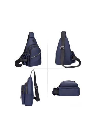 Youtek Erkekler İçin Oxford Kumaş Askılı Çanta, Su Flaske Cebi, Telefon Anahtar Para Taşıma, Elini Serbest Bırak, Koyu Gri Koyu Gri