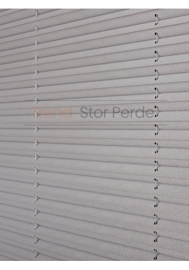 Koyu Gri Plise Katlanır Cam Balkon Perdesi - Ofis Perdesi - Salon Perdesi - 034 Koyu Gri