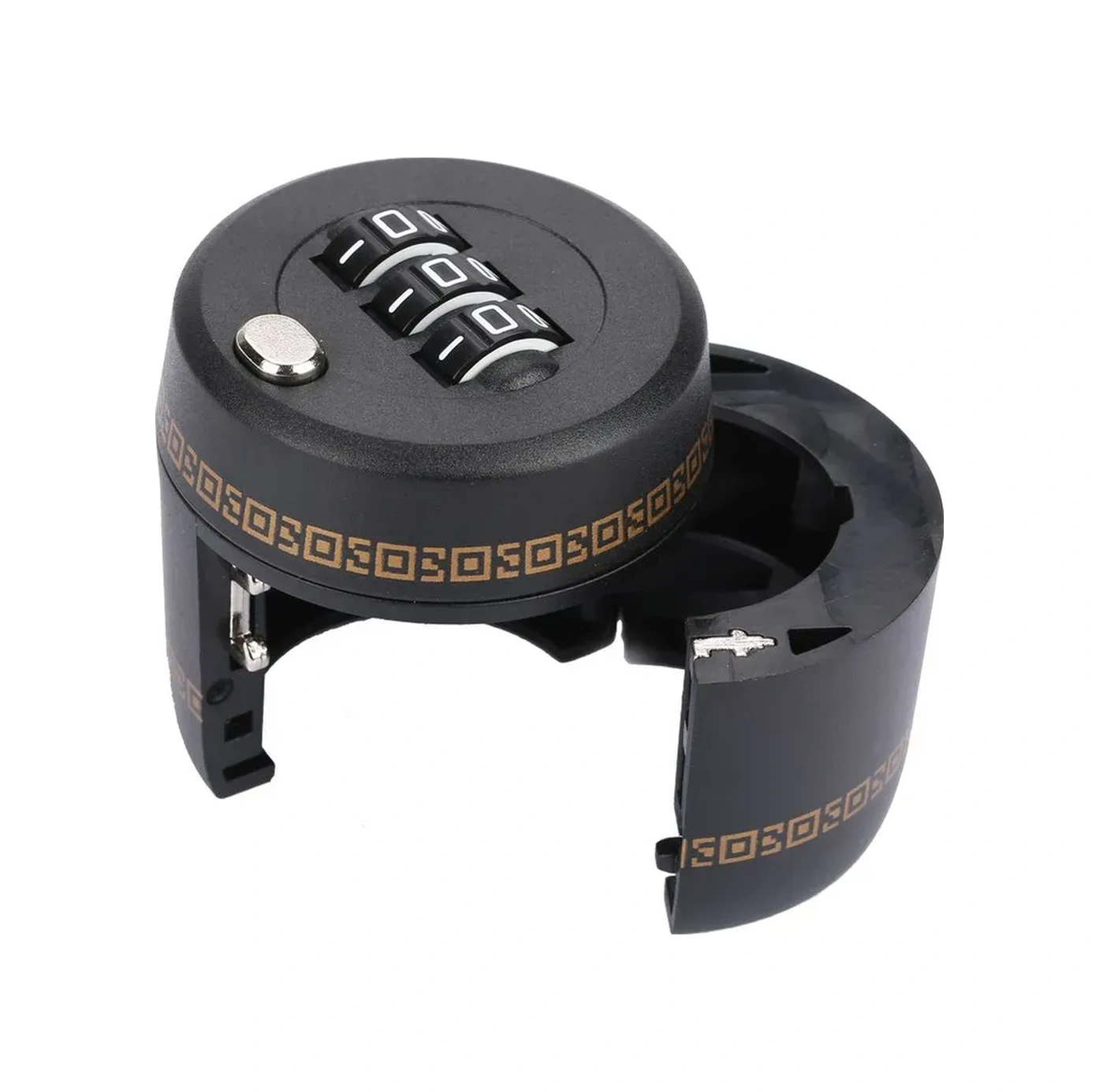 Konesam Siyah Şarap Şişesi Koruması - 3 Haneli Kombinasyon Kilidi İle Çocuk Ve Yetkisiz Erişimi Engelleme