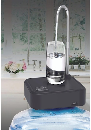 Kiwi Şarjlı Standlı Damacana Su Pompası 1200mah Siyah Kwp-8520 Siyah