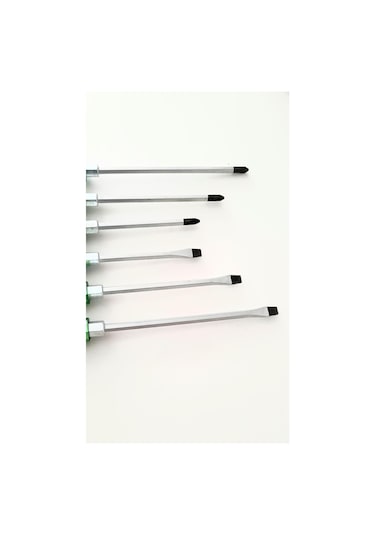 Zain 6'lı Tornavida Seti Manyetik Darbeli Profesyonel 6Set Yeşil