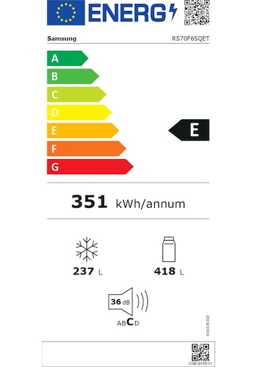 Samsung RS70F65QET 655 L No-Frost Gardırop Tipi Buzdolabı