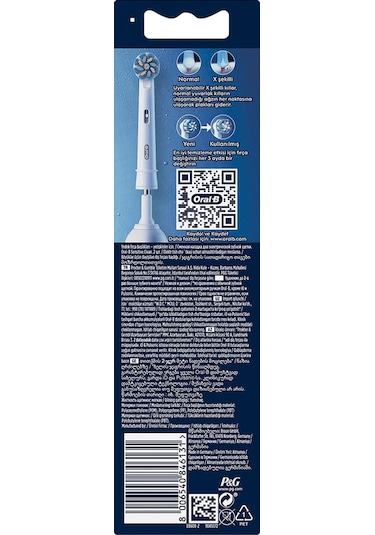 Oral-B Pro Sensitive Clean X-Filament Şarjlı Diş Fırçası Yedek Başlığı 2 Adet