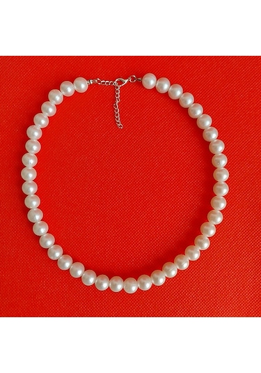 Klasik İnci Choker Kolye Beyaz 83828472