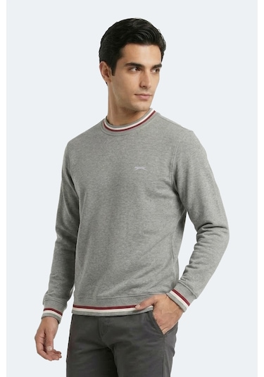Slazenger Keystone I Erkek Gri Sweatshırt