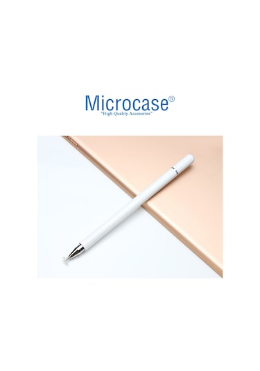 Telefon Tablet Disk Uçlu Stylus Pen Dokunmatik Kalem AL3461 Beyaz