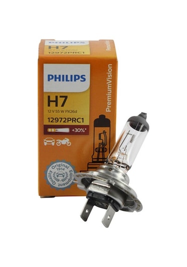Philips H7 %30 Fazla Işık Far Ampül 12972Prc1 Uzun Ömürlü