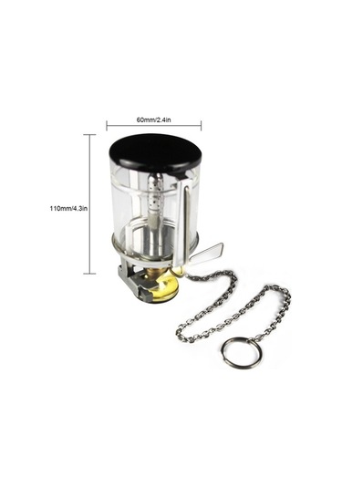 Dancemonkey Mini Taşınabilir Parlak Kamp Fener Gaz Işığı Balıkçılık Piknik Çadır Lambası Şeffaf Isıtıcı Şeffaf