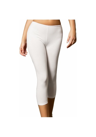 Kadın Elit Beyaz 3'lü Paket 2102 Kapri Tayt 2102 Beyaz