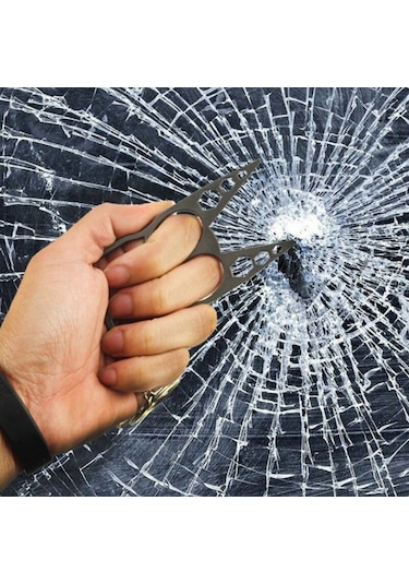 Jokmae 2 Adet 6'sı 1 Arada Çok Fonksiyonlu Anahtarlık - Çinko Alaşımlı Şişe Açacağı Parlak Yeşil Diğer