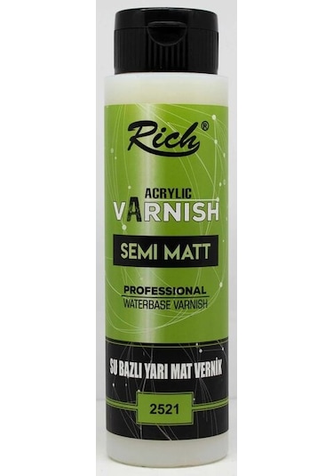 Rich Su Bazlı Yarı Mat Vernik 500Ml