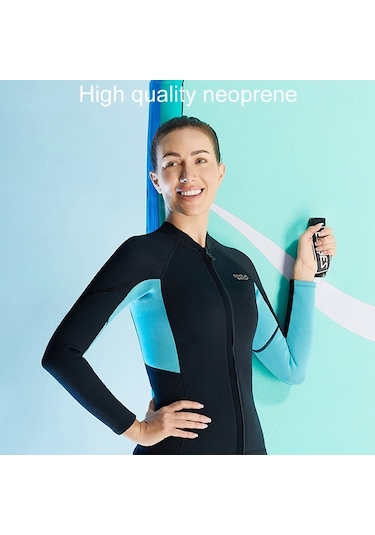 Dıve & Saıl 1.5mm Warm Tek Parça Wetsuit Soğuğa Dayanıklı Yüzme Ve Şnorkel Üst Kadın 001