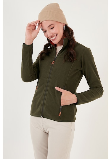 Lela Slim Fit Anti-Pilling Tüylenme Yapmayan Fermuarlı Cepli Hırka 2' Li Paket Bayan Polar 5907002S2 Kırmızı-Haki Lela Slim Fit Anti-Pilling Tüylenme Yapmayan Fermuarlı Cepli Hırka 2' Li Paket Bayan Polar 5907002S2 Kırmızı-Haki