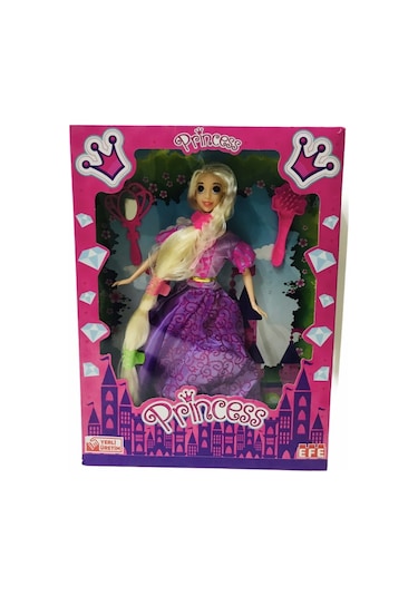 Efe Oyuncak Princess Prenses Rapunzel Saçlı Oyuncak Bebek