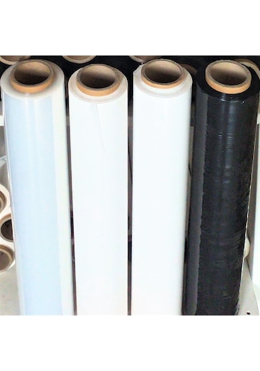 Süper Palet Siyah Streç Film 23 Mikron 50 Cm 2 Kg  (6 ADET)