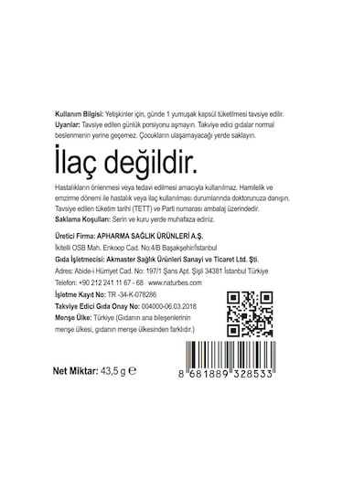 Naturbes Vitasmin Multivitamin & Multimineral & Multiantioksidan