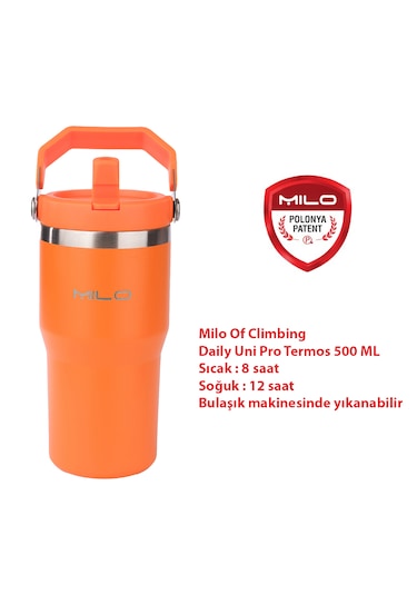 Milo Of Climbing Daily Unipro 500 Ml Çelik Termos Turuncu