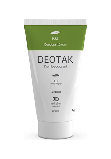 Deotak Plus Ekstra Koruma 7 Güne Kadar Etkili Krem Deodorant 35 ML