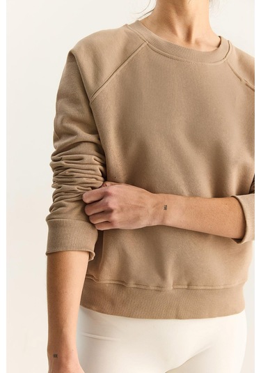 Shade Kadın Reglan Kol Oversize Sweatshirt 60283859 - Vizon